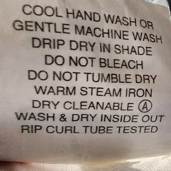 Y2K RIPCURL pants  white linen/viscose/cotton casual Size 12 - Picture 11 of 11